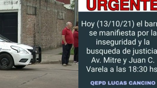 Asesinato de un adolescente en Quilmes: vecinos convocaron a una marcha para reclamar seguridad