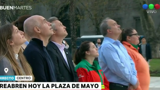 Después de seis meses, reabrieron la Plaza de Mayo