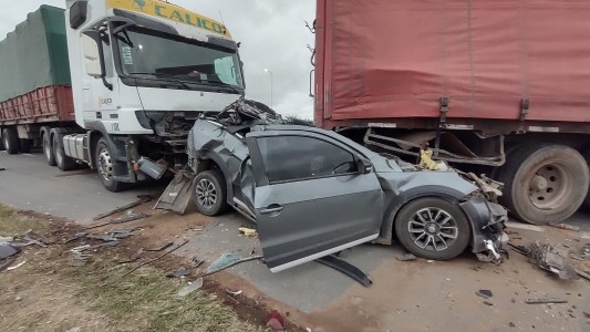 Grave accidente en la autopista Córdoba-Rosario por el temporal de viento
