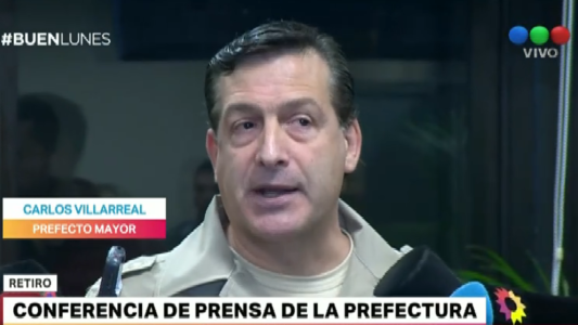 Conferencia de prensa de Prefectura: "No hay reportes de desperfectos del barco"