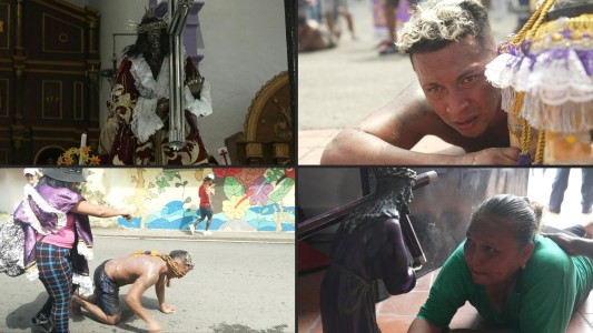 Fieles desafían la pandemia para venerar al Cristo Negro de Portobelo