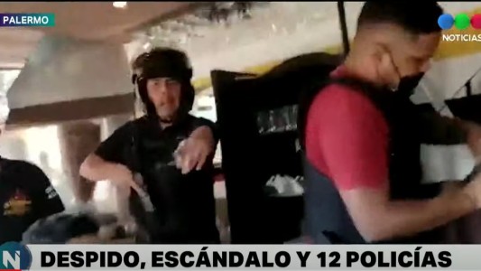 Despido y escándalo en un restaurante de Palermo con la intervención de 12 policías