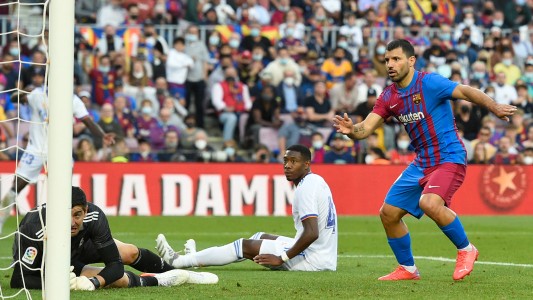 Un gol del Kun Agüero decoró la dura derrota de Barcelona ante Real Madrid en el Clásico