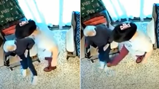 Quedó grabada cuando golpeaba a la mujer de 100 años que tenía que cuidar