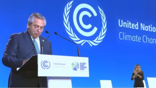 COP26: Alberto Fernández llamó a implementar "un gran pacto de solidaridad ambiental" que cuente con financiamiento para los países