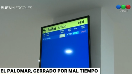 El Palomar, cerrado por mal tiempo