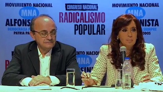 Cristina junto a Leopoldo Moreau: "Nosotros somos nacionales, populares y democráticos"