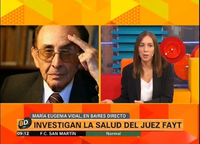 María Eugenia Vidal: "No hay causas objetivas para investigar a Fayt"
