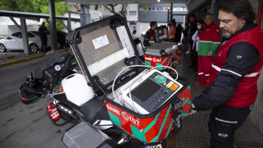 El SAME incorporó una flota de motos para atender emergencias en la ciudad de Buenos Aires
