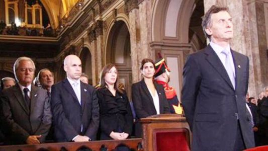 En tono de campaña, Macri se quejó por la ausencia de Cristina en la Catedral Metropolitana