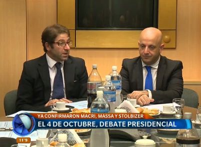Anunciaron acuerdo para realizar debate presidencial el 4 de octubre