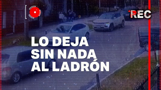 Lo deja sin nada al ladrón - #REC