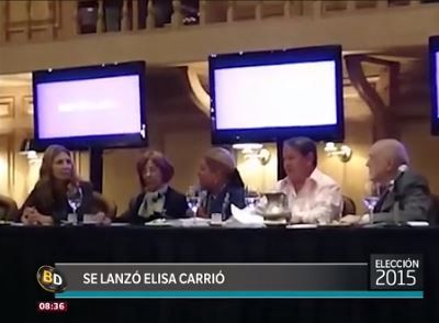 Se lanzó Elisa Carrió