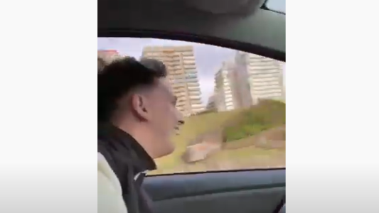 Video desde adentro del auto que chocó en la costa: “Si nos matamos, nos matamos”