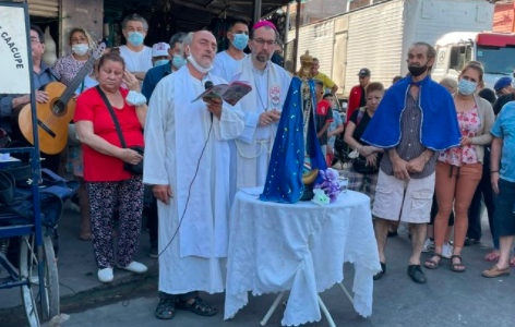 Realizaron una misa en memoria de Lucas en una iglesia del Barrio 21-24 de Barracas