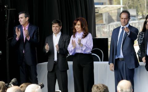 Junto a Scioli y Randazzo, Cristina inauguró la estación de trenes Ciudad Universitaria
