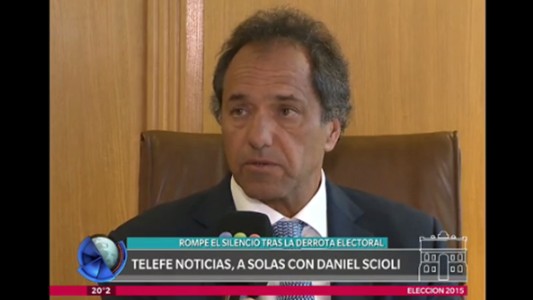 Telefe Noticias, a solas con Daniel Scioli