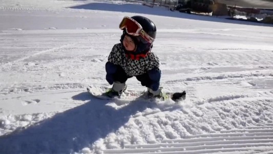 Estrella del snowboard con solo 11 meses de vida