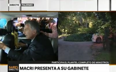 Macri presenta a todo su gabinete en el Jardín Botánico