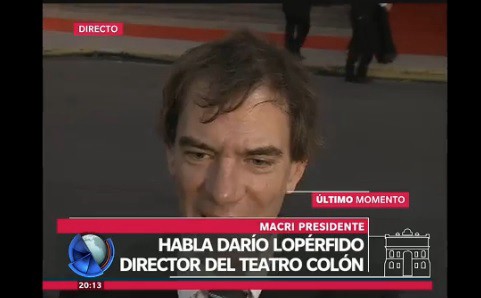 Darío Lopérfido contó cómo es la gala del Teatro Colón para el presidente Mauricio Macri