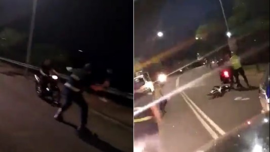 Reclama "justicia" un motociclista que corría una picada y fue derribado por un policía