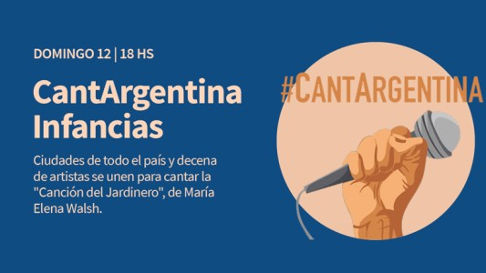 #CantaArgentina: más de 20 artistas entonarán la misma canción mañana