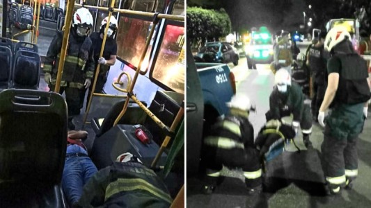 Nueve heridos por el choque de un colectivo y una camioneta en el barrio de Barracas