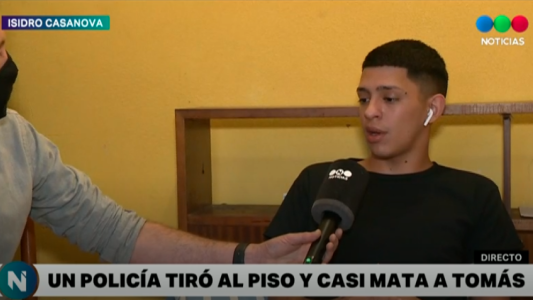 Habló Tomás, el chico baleado por un policía: el agente declaró que se le "escaparon tres tiros"