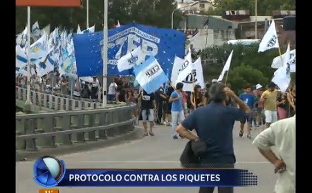 Aprobaron el protocolo para el control de piquetes