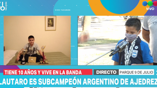 Salió subcampeón argentino: el pequeño tucumano que con apenas 10 años se luce en el ajedrez