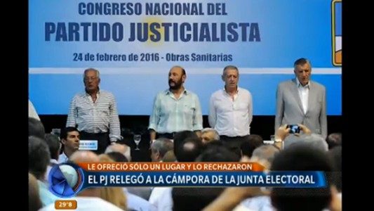 El PJ relegó a La Cámpora de la Junta Electoral