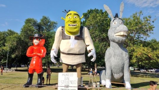"Shrek" ganó el primer lugar en la quema de muñecos de La Plata