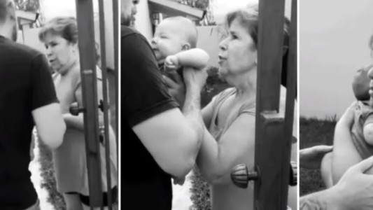 Salta: una mujer ciega conoció por sorpresa a su nieto nacido en pandemia