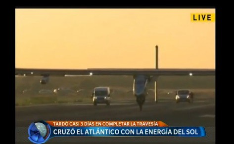 Cruzó el Atlántico con la energía del sol