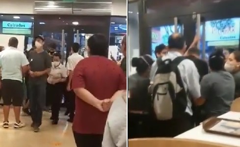 Grupo de antivacunas quiso entrar a la fuerza en un local que pedía el pase sanitario