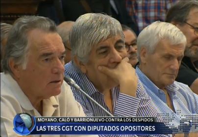 La CGT unificada se reunió con diputados opositores