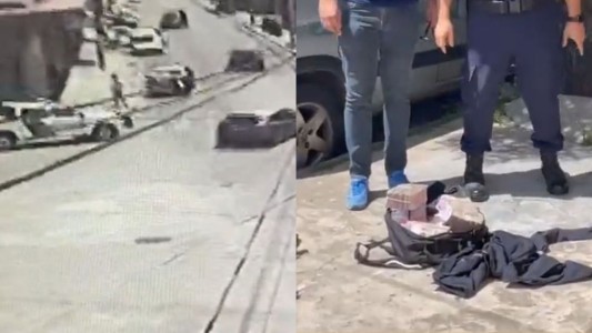 Caseros: salidera bancaria, persecución, tiroteo y cuatro delincuentes detenidos