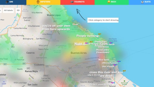 Furor por la aplicación que te dice donde encontrar barrios "hipsters", de lujo o turísticos