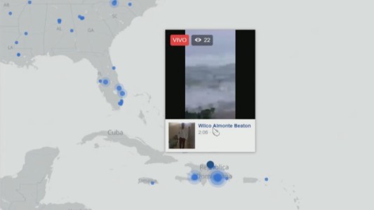 El avance del huracán Irma en las redes sociales