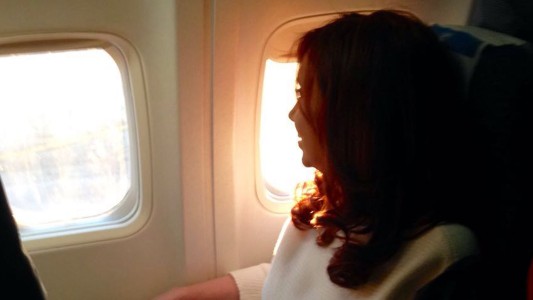 Las fotos del vuelo de Cristina Kirchner a Buenos Aires
