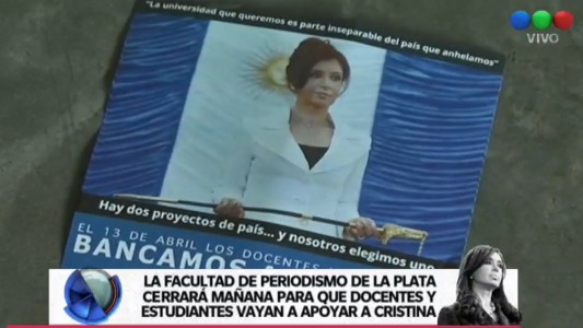 La Facultad de Periodismo de La Plata cerrará para acompañar a Cristina Kirchner