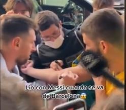 Video: Así despidieron a Messi en Barcelona