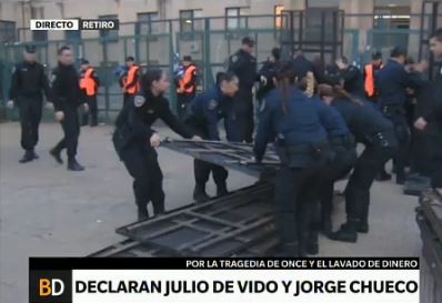 Fuerte operativo de seguridad en los tribunales de Coomodoro Py