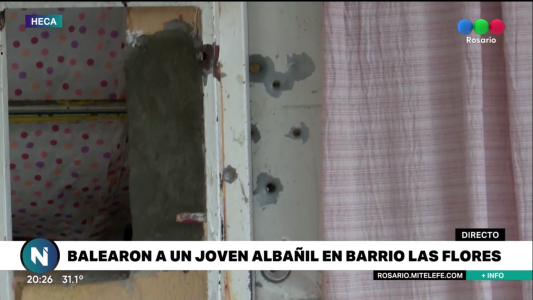Lo balearon mientras reparaba los impactos que tenía una casa, de un ataque anterior