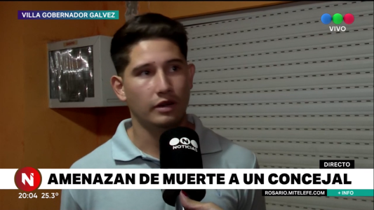 Plata o plomo: amenazaron de muerte a un concejal de 25 años de Villa Gobernador Gálvez