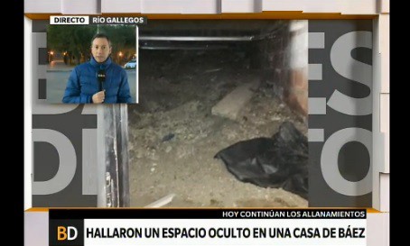 Marijuan dijo que el espacio encontrado en la propiedad de Báez "no es una bóveda"