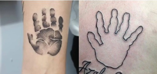Quiso tatuarse la huella de la mano de su hija: "Lo arruinó"