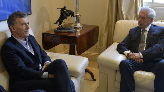 Vargas Llosa almorzó con Macri en Olivos y dijo que el peronismo ha sido "la tragedia de la Argentina"