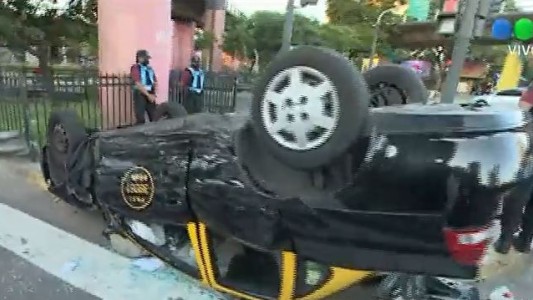 Choque y vuelco en Constitución