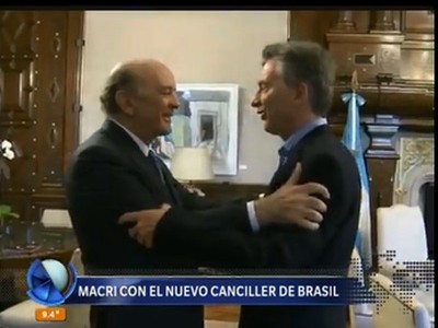 Macri se reunió con el nuevo canciller brasileño